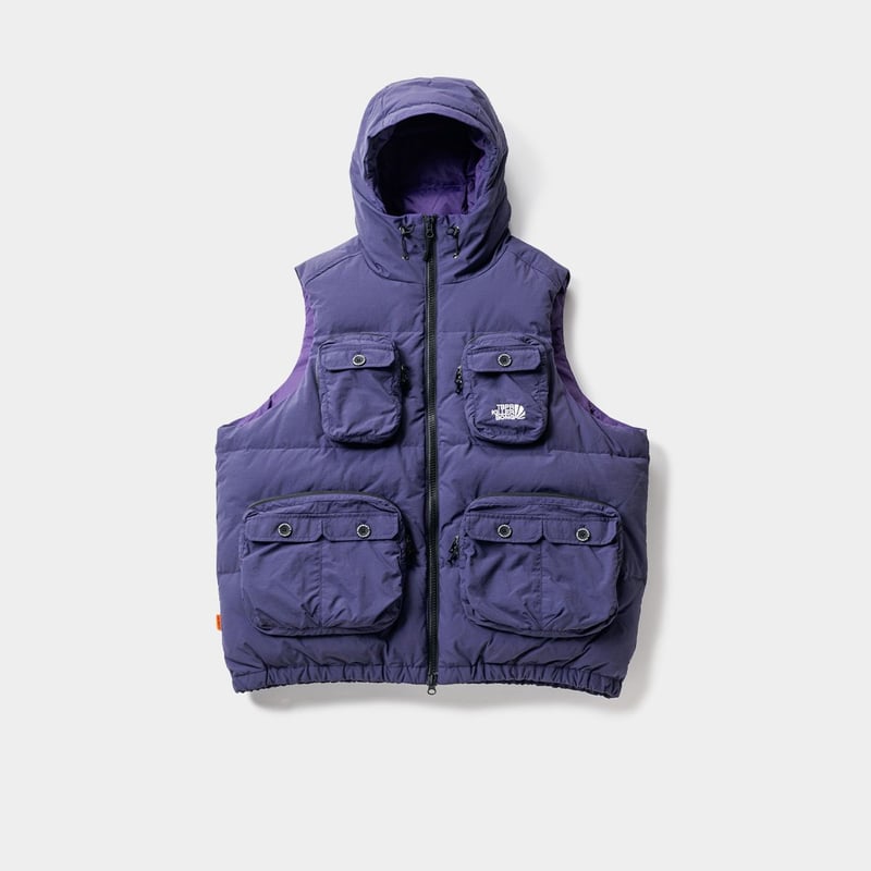 TIGHTBOOTH × KILLER BONG DOWN VEST (Purple, Bla...