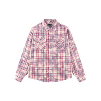SUPPLIER Rhinestone Cross Check Shirt (PINK)｜サプライヤー ラインストーン クロス チェックシャツ（ピンク）
