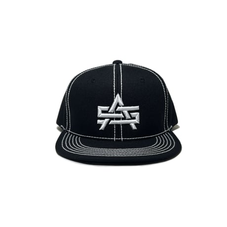 ADG AS Logo Stitch Snapback (Wht)｜エーディージー ASロゴ ステッチ スナップバック（ホワイト）
