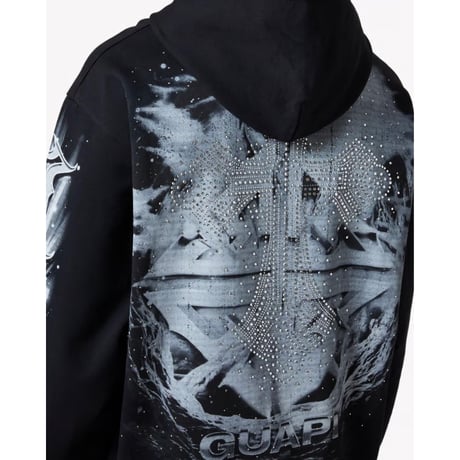 GUAPI Black Heavens Vault Hoodie V3 (Black)｜グアピ ブラック ヘブンズ ヴォルト フーディー V3（ブラック）