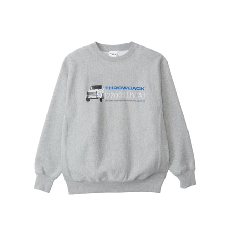 THROWBACK2000 Izzo Sweat (Gray)｜スローバック2000 イゾー スウェット（グレー）