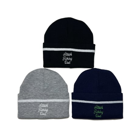 AFC Reflective Line W-Beanie (Grey)｜エーエフシー リフレクティブライン ダブルビーニー（グレー）