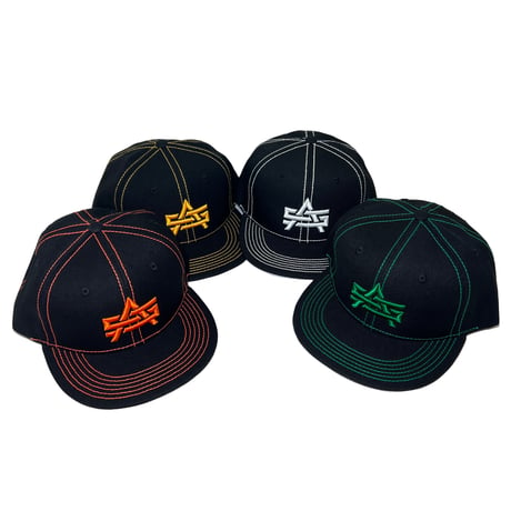 ADG AS Logo Stitch Snapback (Org)｜ADG ASロゴ ステッチ スナップバック（オレンジ）