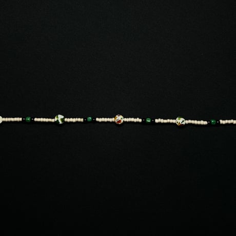 JOHN SOFIA Providence Eye Beads Necklace (White)｜ジョンソフィア プロヴィデンス アイビーズネックレス（ホワイト）