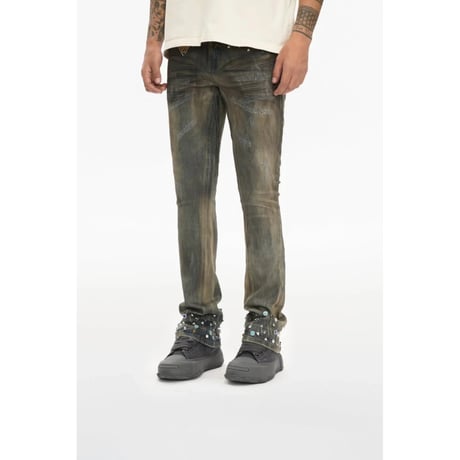 VALABASAS ION LT DIRT VINTAGE WASH WAXED STACKED JEAN｜ヴァラバサス アイオンLT ダート ヴィンテージウォッシュ ワックスドデニム