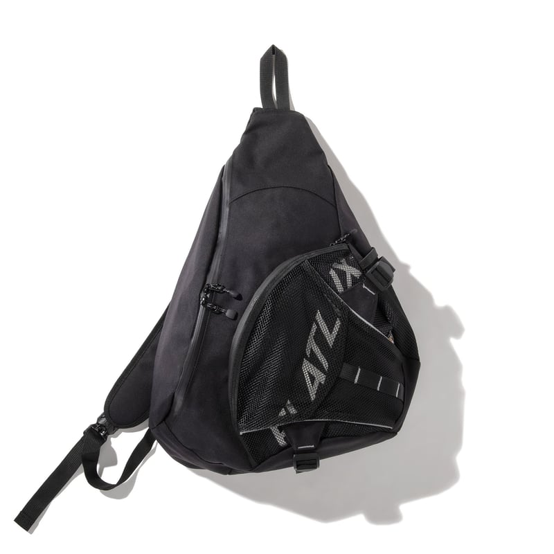 FLATLUX Days Sling Bag黒 メッシュポケット付き FLATLUX Days Sling Bag黒 メッシュポケット付き