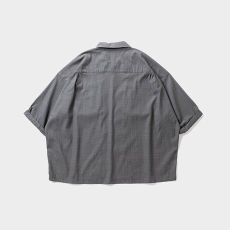 TIGHTBOOTH SEERSUCKER ROLL UP SHIRT (Gray)｜タイトブース シアサッカー ロールアップ シャツ（グレー）