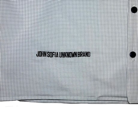 JOHN SOFIA Daisy Squares LS Shirt (White)｜ジョンソフィア デイジースクエアーズ ロングスリーブシャツ（ホワイト）
