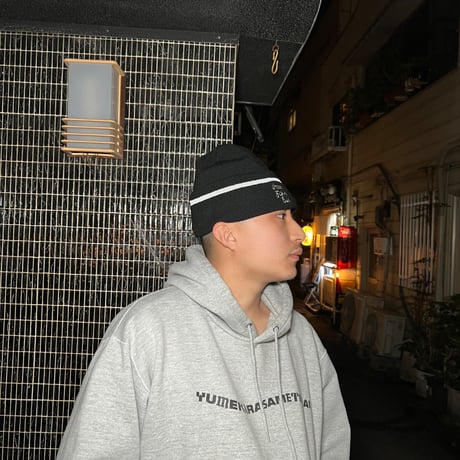 AFC REFLECTIVE LINE W-BEANIE (BLACK)｜エーエフシー リフレクティブライン ダブルビーニー（ブラック）