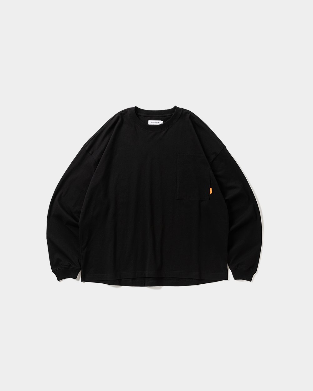 TIGHTBOOTH LABEL LOGO L/S T-SHIRT (Black)｜タイトブー