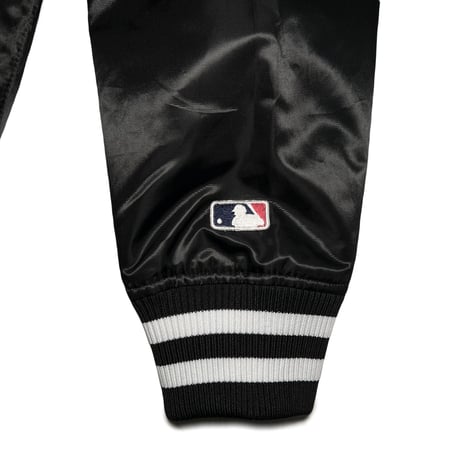 Fanatics Satin Jacket “Black & White” (Yankees, Dodgers)｜ファナティクス サテンジャケット（ブラック＆ホワイト／ヤンキース・ドジャース）