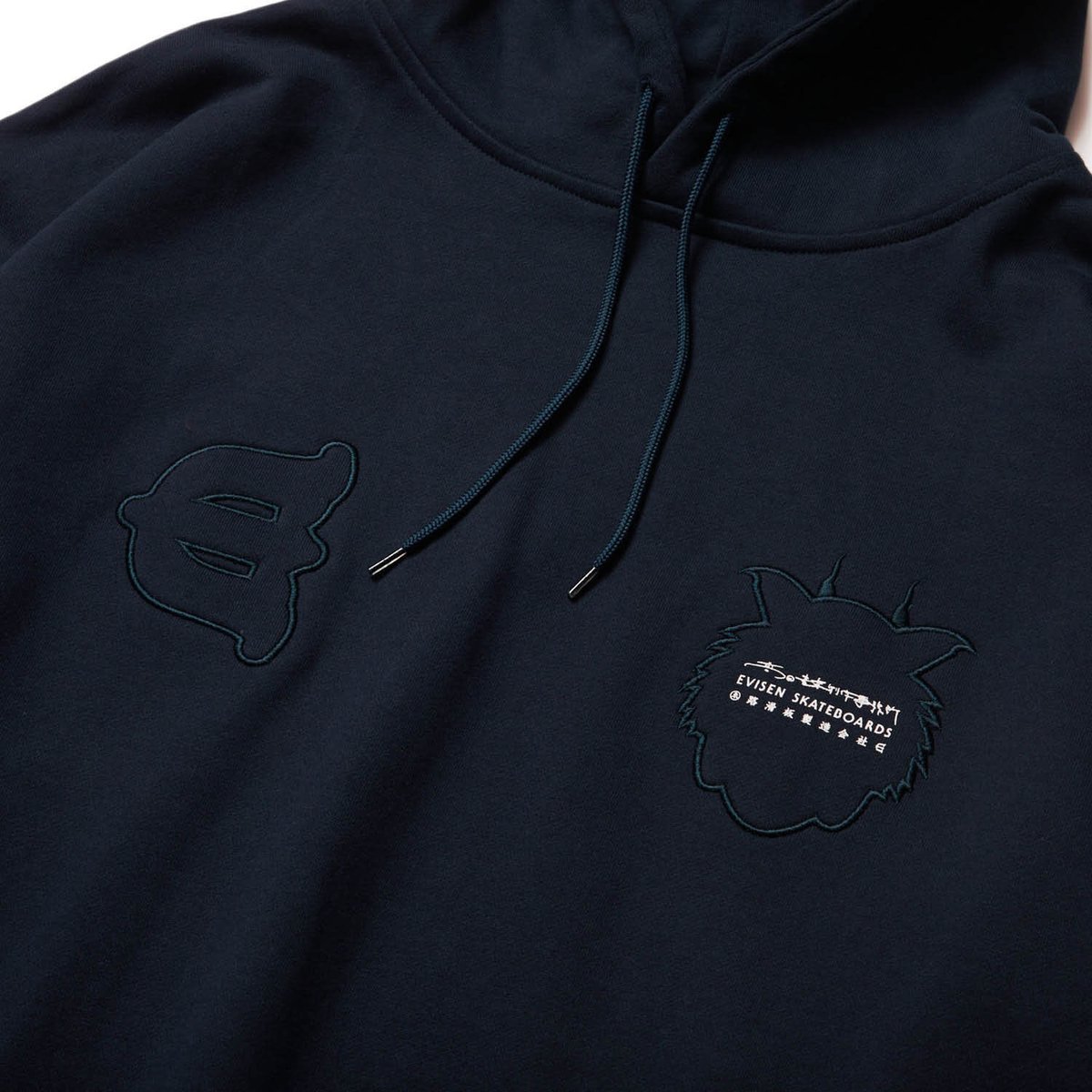 EVISEN TORA EVI LOGO HOODIE (Navy) | Attack Store