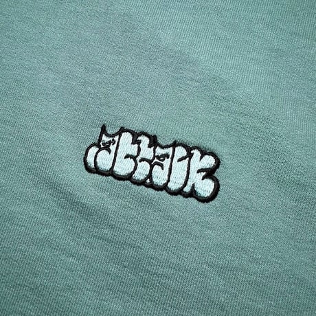 SLOW UP Garment Dyed French Terry Hoodie (Green, Black)｜スロウアップ ガーメントダイ フレンチテリー フーディー（グリーン/ブラック）