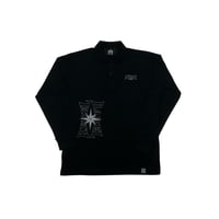 ATTACKORIGINAL Compass L/S Polo (BLACK)｜アタックオリジナル コンパス ロングスリーブ ポロ（ブラック)