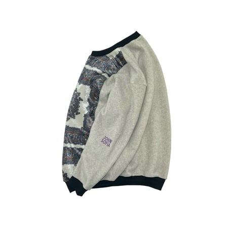 JOHN SOFIA Urban Tapestry Fleece Crewneck (Oatmeal)｜ジョンソフィア アーバンタペストリー フリースクルーネック（オートミール）