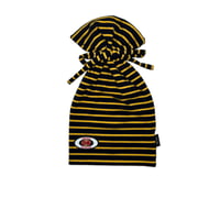 JOHN SOFIA Border Tube Beanie (Black & Yellow)｜ジョンソフィア ボーダー チューブビーニー（ブラック/イエロー）