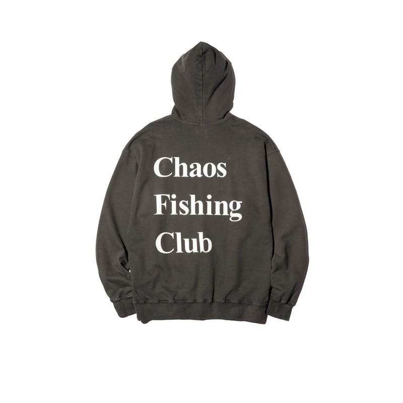 Chaos Fishing Club✖︎アップルバターストア ロゴ HOODIE Chaos Fishing Club Logo Pigment Hoodie (INK BLA