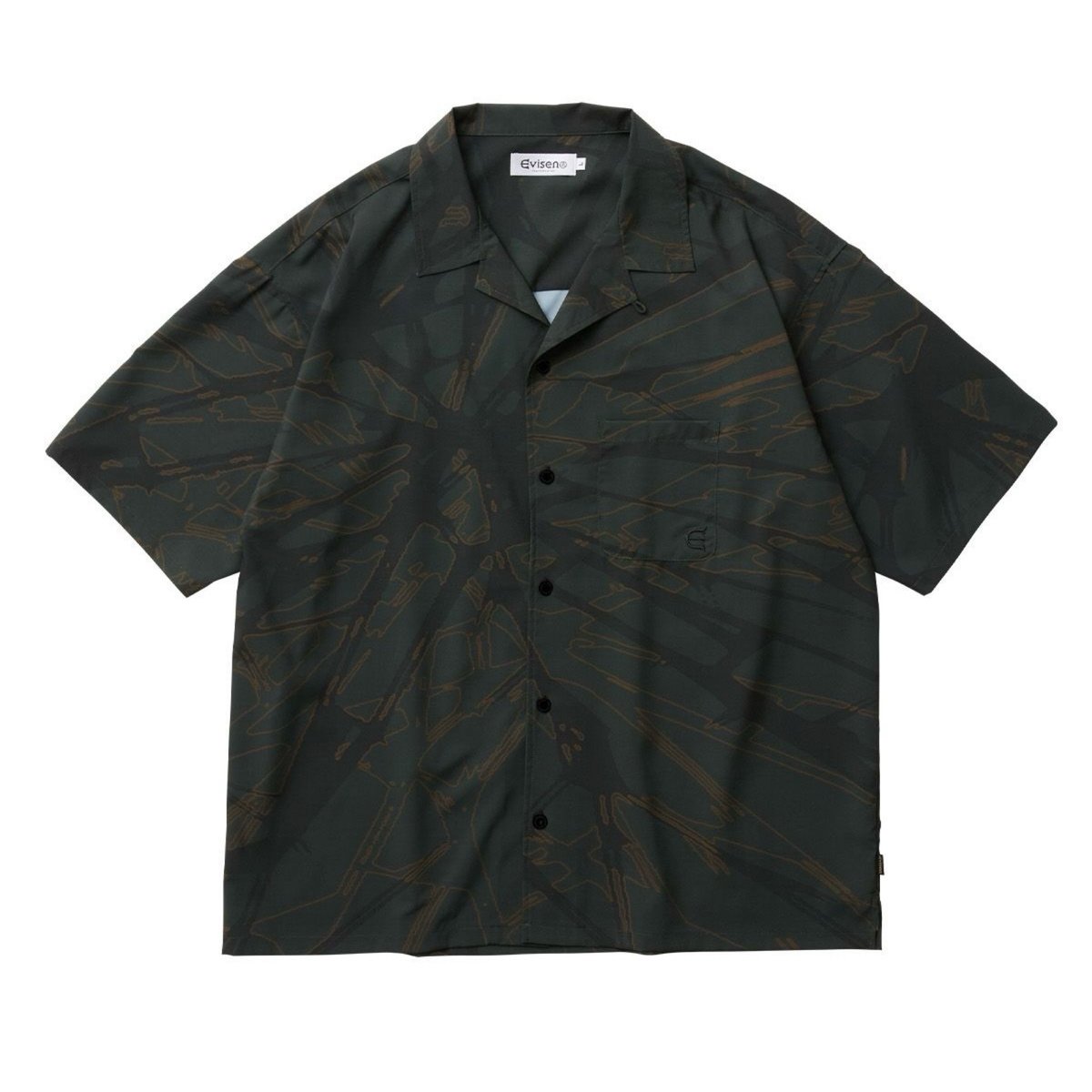 EVISEN CLASH CAMO SHIRT (Black)｜エヴィセン クラッシュ カモ 