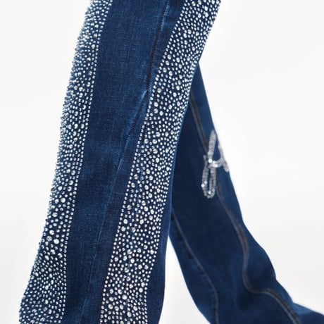 VALABASAS ENCRYPTED & SCRIPTED DENIM SET-UP (BLUE)｜ヴァラバサス エンクリプティッド＆スクリプト デニムセットアップ（ブルー）