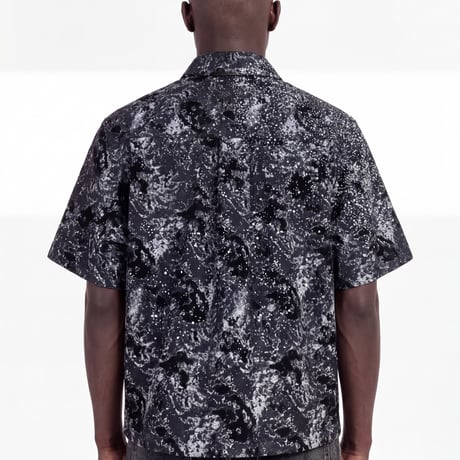 GUAPI Obsidian Black Laser Velvet Shirt (Obsidian Black) | グアピ オブシディアン ブラック レーザー ベルベット シャツ（ブラック）