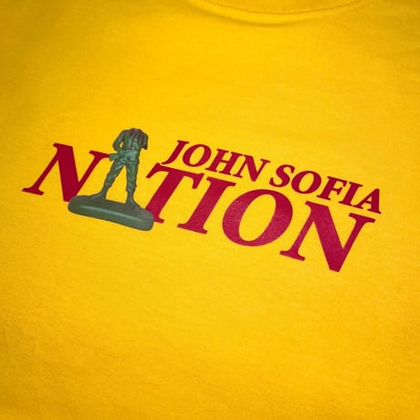 JOHN SOFIA Nation Tee (Green, Yellow)｜ジョンソフィア ネイションT（グリーン/イエロー）