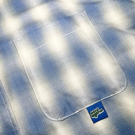 JOHN SOFIA Devils Ombre Check Shirt (Sax)｜ジョンソフィア デビルズ オンブレチェックシャツ（サックス）