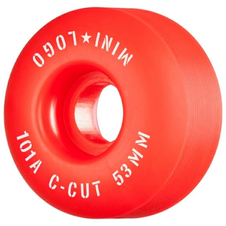 MINI LOGO C-CUT 53mm 101A (Red, Orange, Green, Blue)｜ミニロゴ Cカット ウィール 53mm 101A（レッド/オレンジ/グリーン/ブルー）