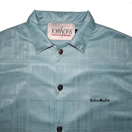 JOHN SOFIA Fresh Wind SS Shirts (Sky/Mint, Sky/Wht, Sky/Blk)｜ジョンソフィア フレッシュウィンド ショートスリーブシャツ