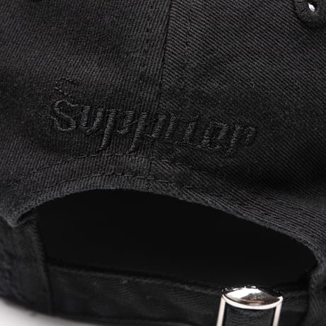 SUPPLIER CROSS PATCH 6 PANEL CAP (Black)｜サプライヤー クロス パッチ 6パネルキャップ（ブラック）
