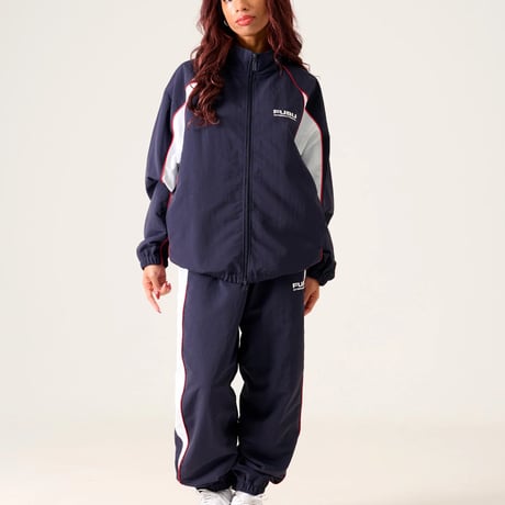 FUBU TRACK JACKET & PANTS “SET-UP” (NAVY)｜フブ トラックジャケット＆パンツ セットアップ（ネイビー）