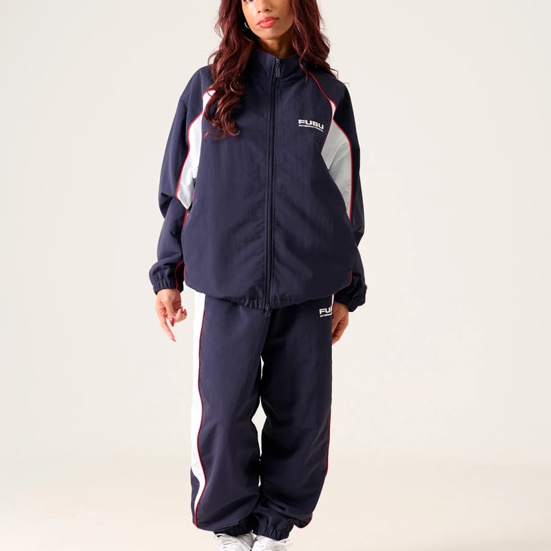 FUBU セットアップ ネイビー FUBU TRACK JACKET & PANTS “SET-UP” (NAVY)｜フブ トラ