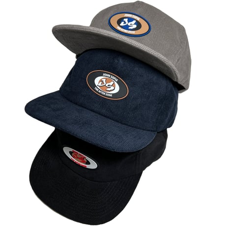 JOHN SOFIA CORDUROY SNAPBACK (BLACK, NAVY, GRAY)｜ジョンソフィア コーデュロイ スナップバック（ブラック、ネイビー、グレー）