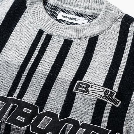 TIGHTBOOTH x 紅桜 / JQ KNIT SWEATER (Black)｜タイトブース × 紅桜 ジャカード ニットセーター（ブラック）