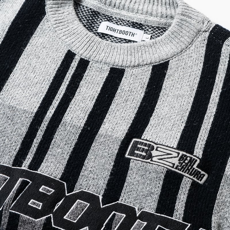 TIGHTBOOTH x 紅桜 / JQ KNIT SWEATER (Black) | Att
