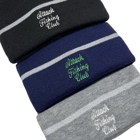 AFC Reflective Line W-Beanie (Grey)｜エーエフシー リフレクティブライン ダブルビーニー（グレー）