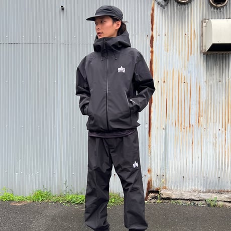 Attack Fishing Club “AS LOGO” GORE-TEX SHELL PANTS (BLACK)｜アタックフィッシングクラブ ASロゴ ゴアテックス シェルパンツ（ブラック）