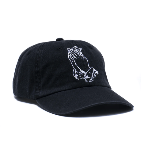 RIPNDIP Praying Hands Dad Hat (Black)｜リップンディップ プレイングハンズ ダッドハット（ブラック）