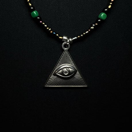 JOHN SOFIA Providence Eye Beads Necklace (Black)｜ジョンソフィア プロヴィデンス アイビーズネックレス（ブラック）
