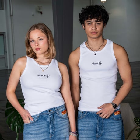 HOMEBOY TANK TOP ACHSEL H. (WHITE)｜ホームボーイ タンクトップ アクセル H.（ホワイト）