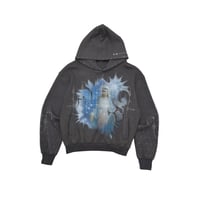 DND4DES Our Lady Of The Hot Drill Knit Hoodie (GRAY)｜ディーエヌディーフォーデス ニットフーディー（グレー）