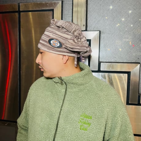 JOHN SOFIA Border Tube Beanie (Wood)｜ジョンソフィア ボーダー チューブビーニー（ウッド）