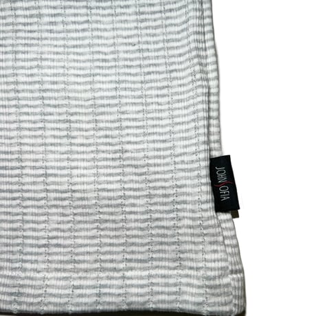 JOHN SOFIA Texture Border Linger Longsleeve Tee (Grey) | ジョン ソフィア テクスチャー ボーダー リンガー ロングスリーブ ティー (グレー)