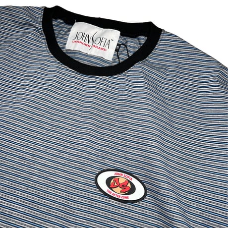 JOHN SOFIA Border Half Sleeve Tee (Brown, Navy, Mustard, Lt Grey, DK Grey)｜ジョンソフィア ボーダーハーフスリーブTシャツ