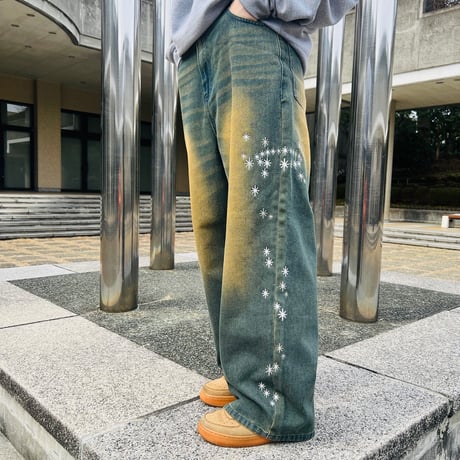 ADG “Hoshi no Ko” Over Dye Jeans (Indigo/Brn)｜ADG “星の子” オーバーダイデニム（インディゴ/ブラウン）