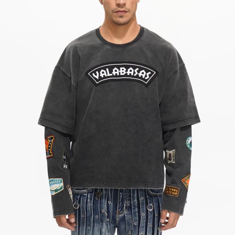 VALABASAS Forge Longsleeve Tee (Washed Black)｜ヴァラバサス フォージ ロングスリーブT（ウォッシュドブラック）