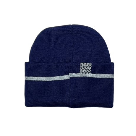 AFC REFLECTIVE LINE W-BEANIE (NAVY)｜エーエフシー リフレクティブライン ダブルビーニー（ネイビー）
