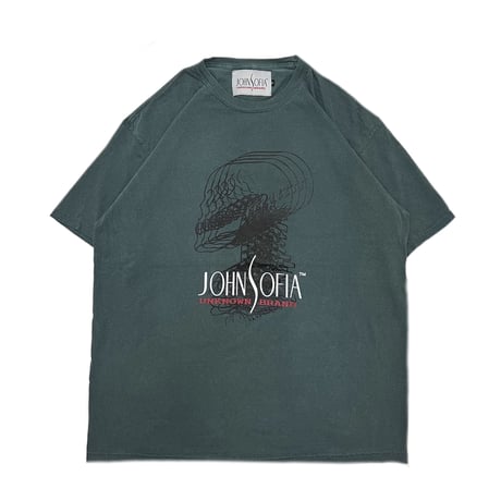 JOHN SOFIA Acid CT Garment Dye Tee (DK Green)｜ジョンソフィア アシッドCT ガーメントダイ ティーシャツ（ダークグリーン）