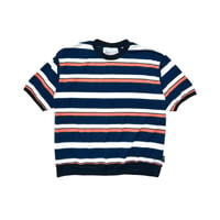 JOHN SOFIA 2000's Shortsleeve Boarderknit (Navy) | ジョン ソフィア トゥーサウザンズ ショートスリーブ ボーダーニット（ネイビー）