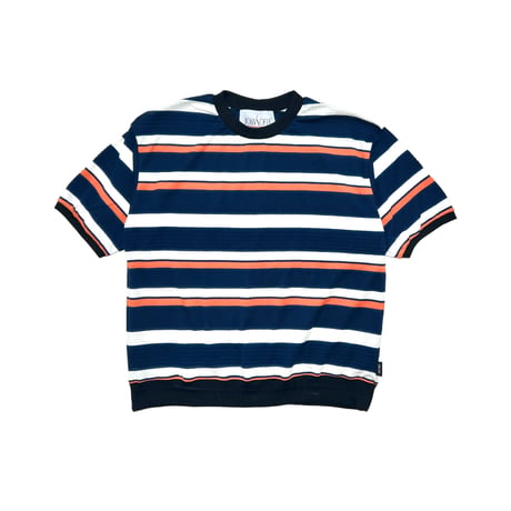 JOHN SOFIA 2000's Shortsleeve Boarderknit (Navy) | ジョン ソフィア トゥーサウザンズ ショートスリーブ ボーダーニット（ネイビー）
