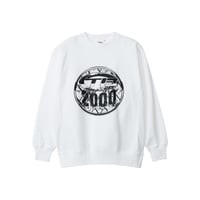 THROWBACK2000 Metalic TB Sweat (White)｜スローバック2000 メタリック TB スウェット（ホワイト）